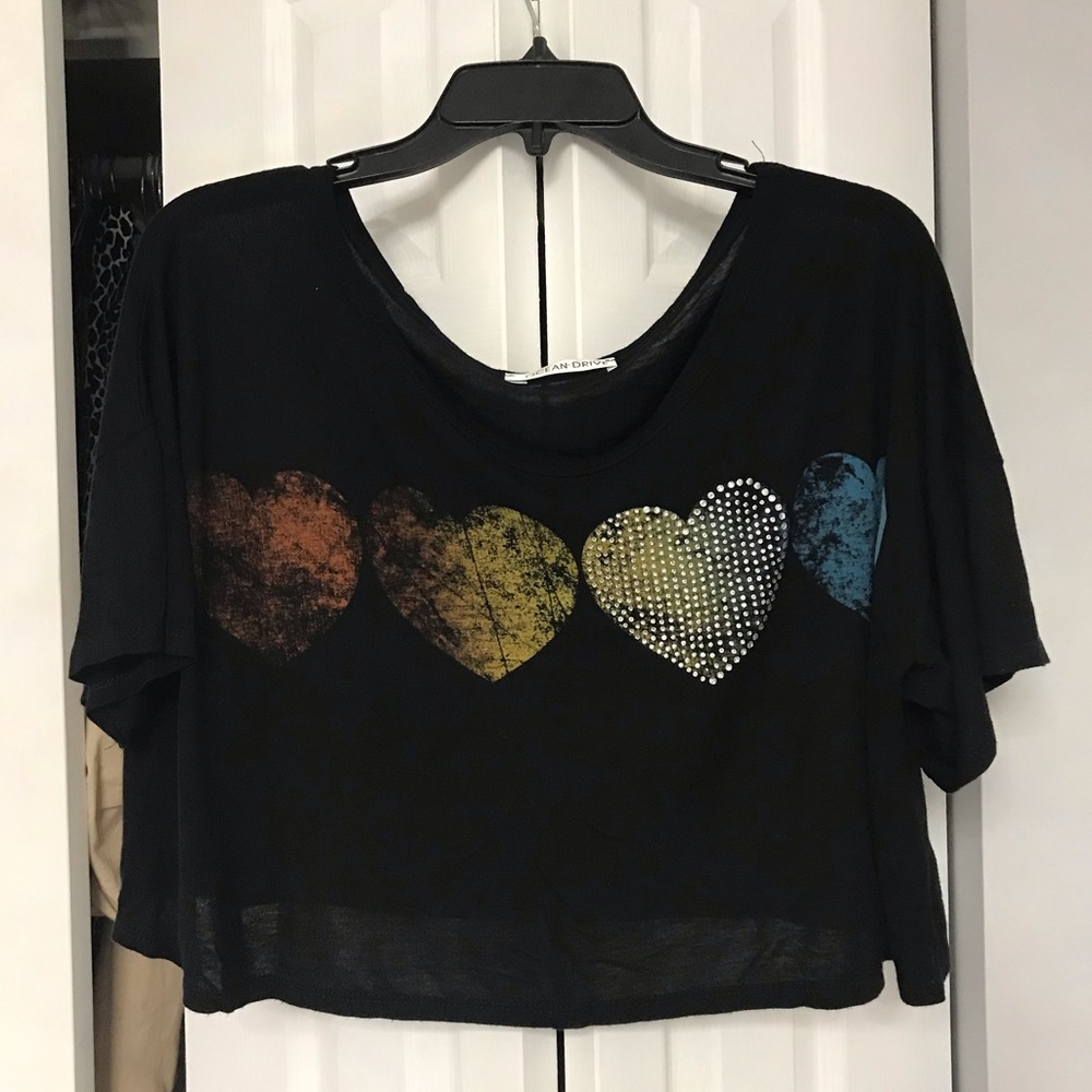 Black Flowy Top